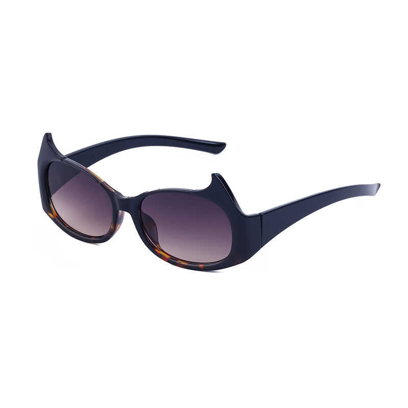 Women's Trendy Men's Cat Eye Solid Color Sunglasses