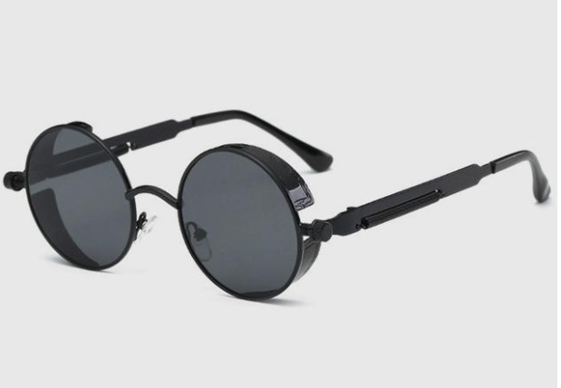 Vintage Round Metal Frame Sunglasses