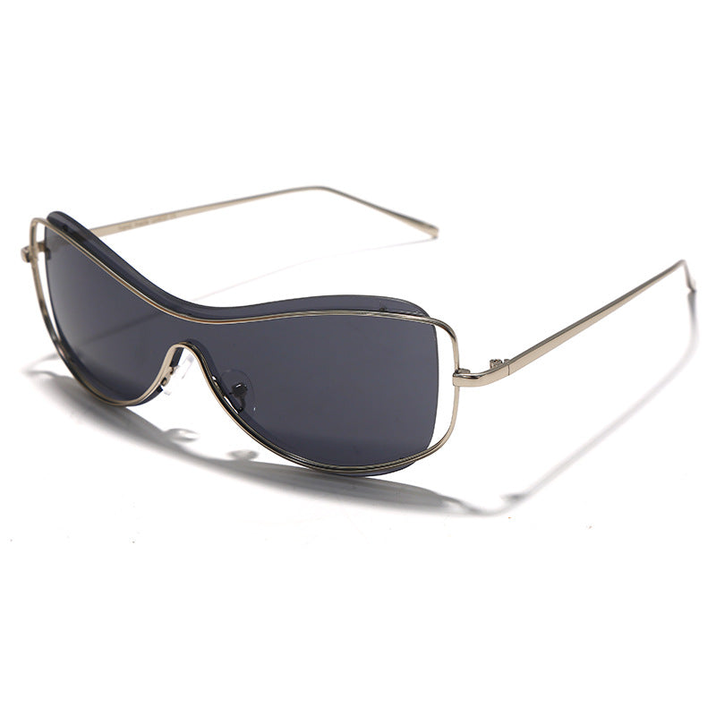 Curved Coated Sunglasses Female Technology Sense