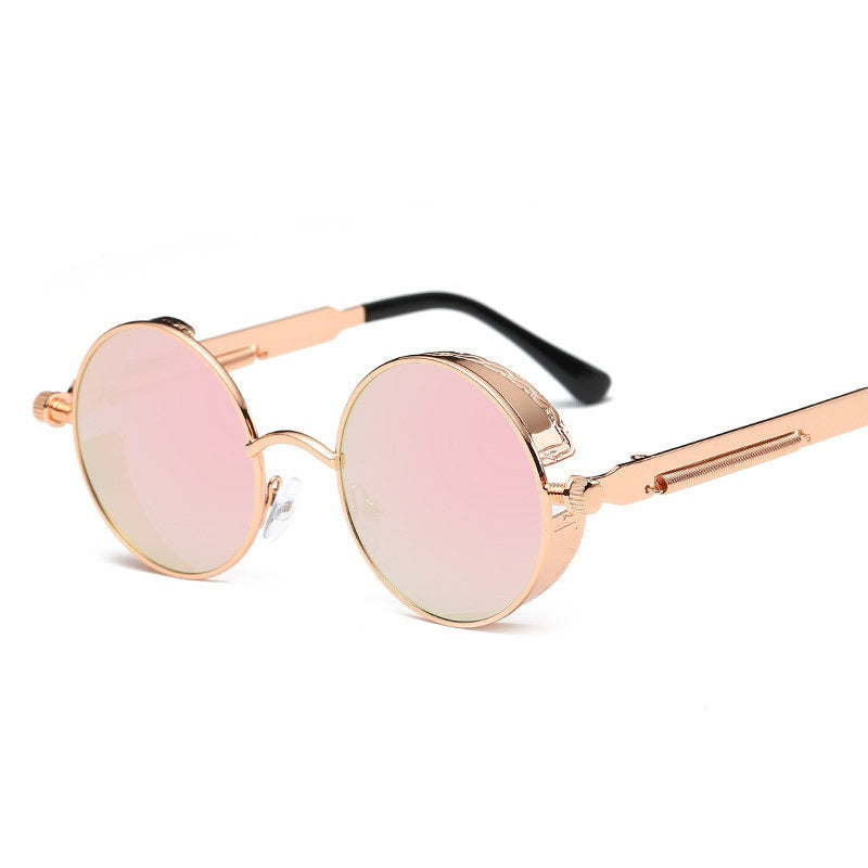 Vintage Round Metal Frame Sunglasses