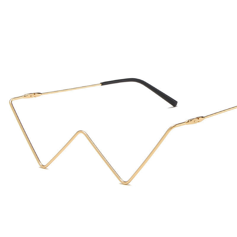 V-Shaped Cat Eye Spectacle Frame