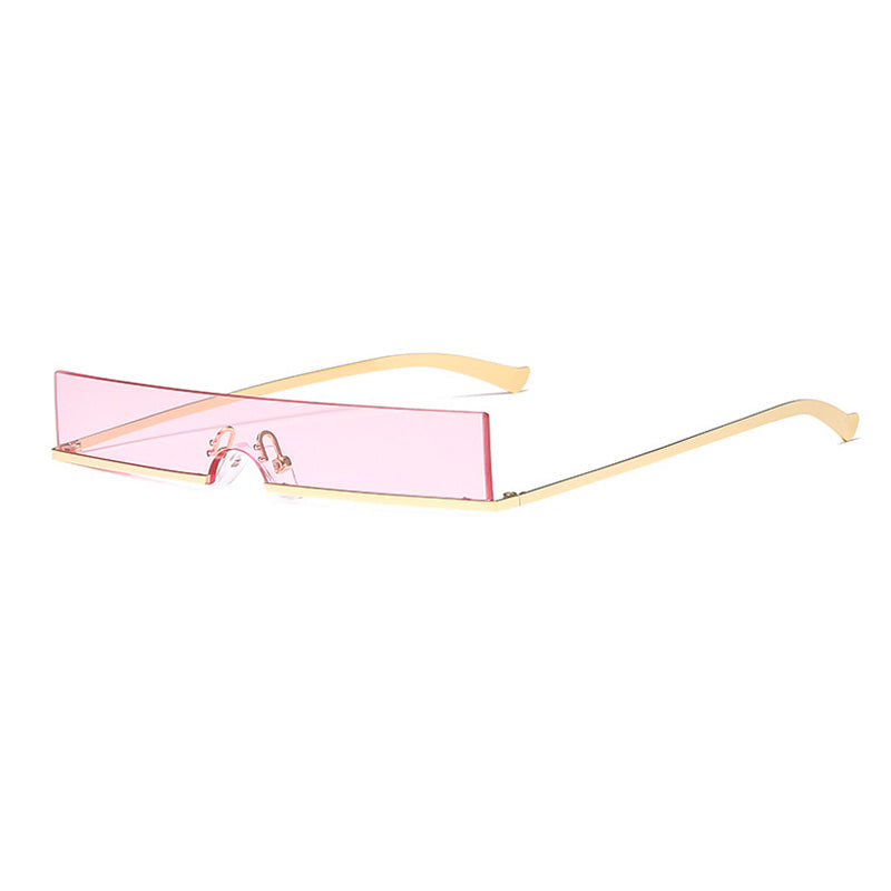 Narrow Side Small Square Sunglasses Fashion Catwalk Sunglasses