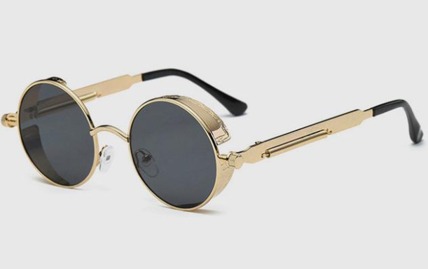 Vintage Round Metal Frame Sunglasses