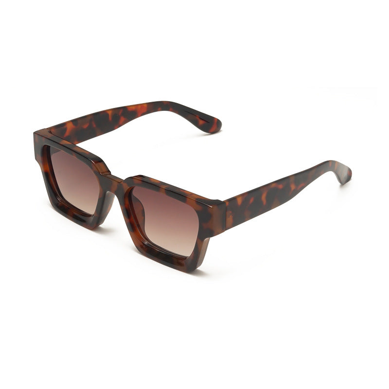 Small Square Frame Pc Sunglasses Without Makeup Personality