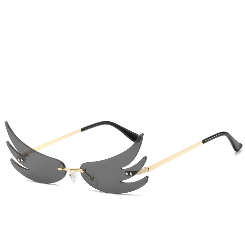 Flame sunglasses reflective sunglasses