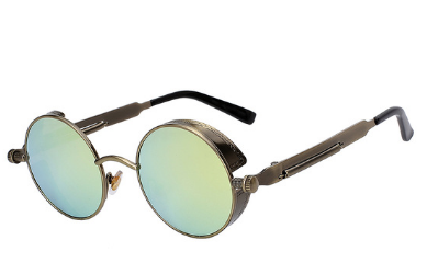 Vintage Round Metal Frame Sunglasses