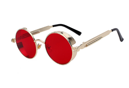 Vintage Round Metal Frame Sunglasses