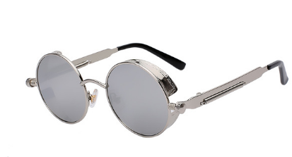 Vintage Round Metal Frame Sunglasses