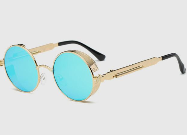 Vintage Round Metal Frame Sunglasses