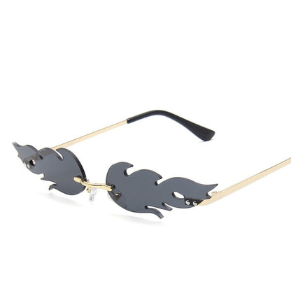 European And American Personalized Trend Flame Shaped Sunglasses