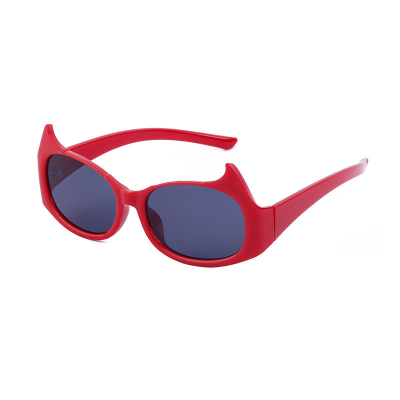 Women's Trendy Men's Cat Eye Solid Color Sunglasses