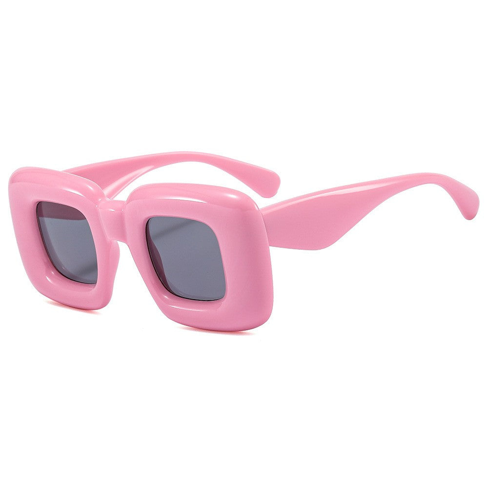 Inflatable Expandable Funny Square Catwalk Street Snap Sunglasses