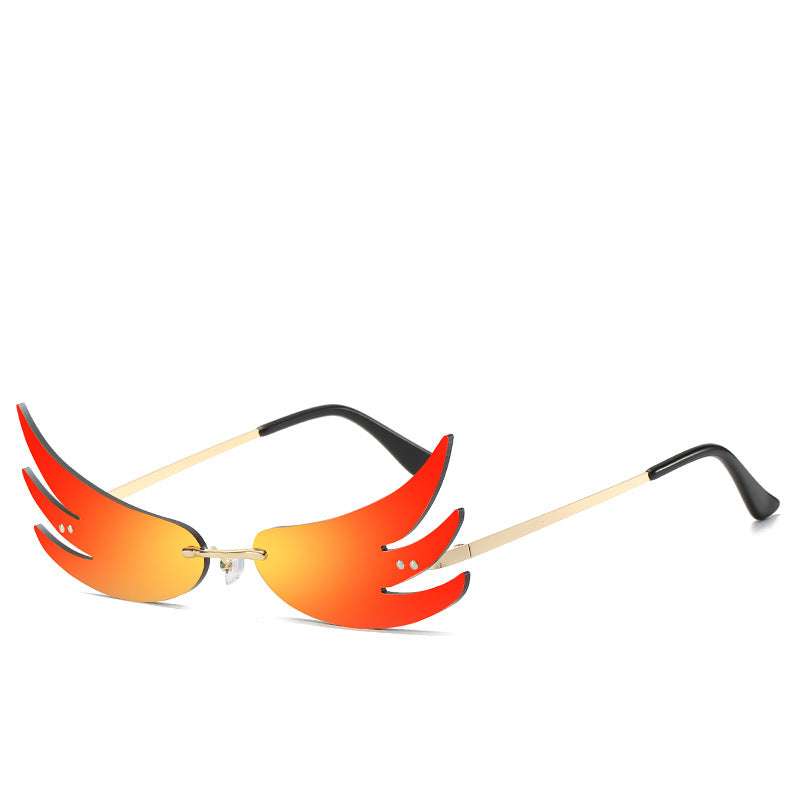 Flame sunglasses reflective sunglasses