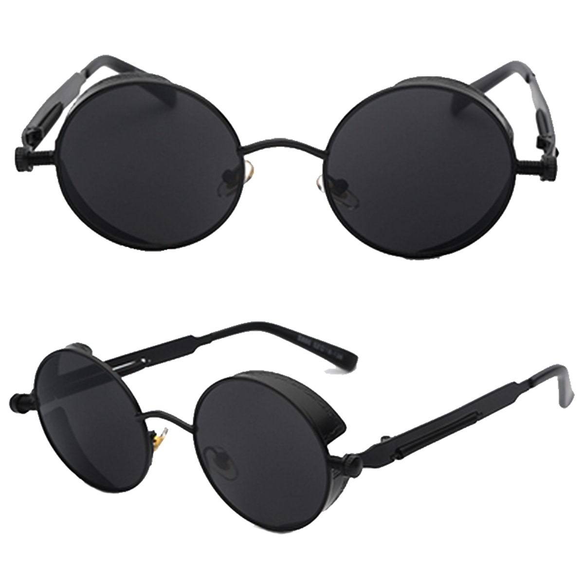 Vintage Round Metal Frame Sunglasses