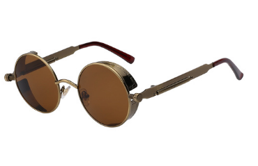 Vintage Round Metal Frame Sunglasses