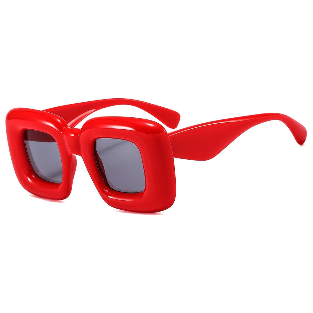 Inflatable Expandable Funny Square Catwalk Street Snap Sunglasses