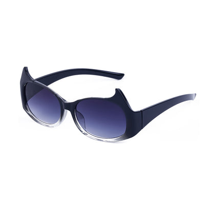 Women's Trendy Men's Cat Eye Solid Color Sunglasses