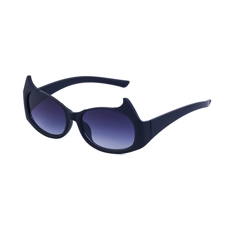 Women's Trendy Men's Cat Eye Solid Color Sunglasses
