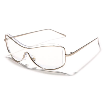 Fashionable Curved Coated Sunglasses Female Technology Sense