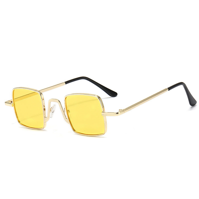 Retro Hip Hop Small Frame Square Douyin Online Influencer Street Shot Mini Glasses Funny Sunglasses Small Prince Glasses