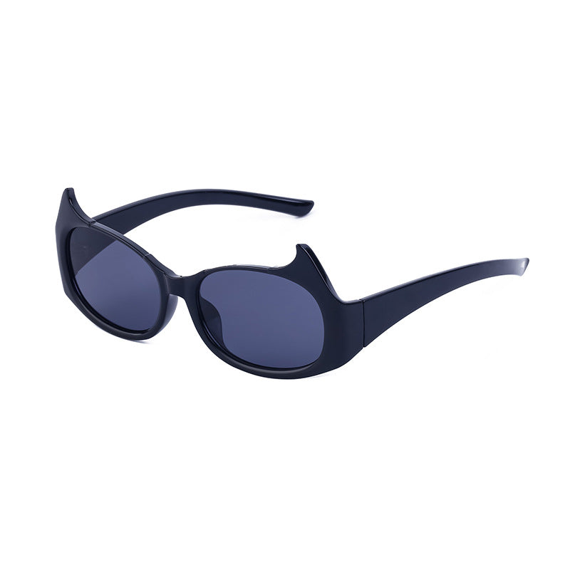 Women's Trendy Men's Cat Eye Solid Color Sunglasses