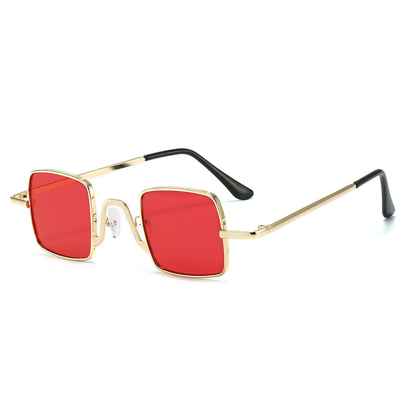 Retro Hip Hop Small Frame Square Douyin Online Influencer Street Shot Mini Glasses Funny Sunglasses Small Prince Glasses