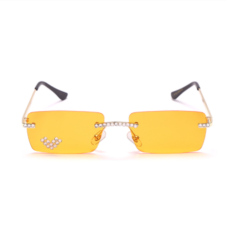 Fashion Trendy Frameless Trimmed Sunglasses