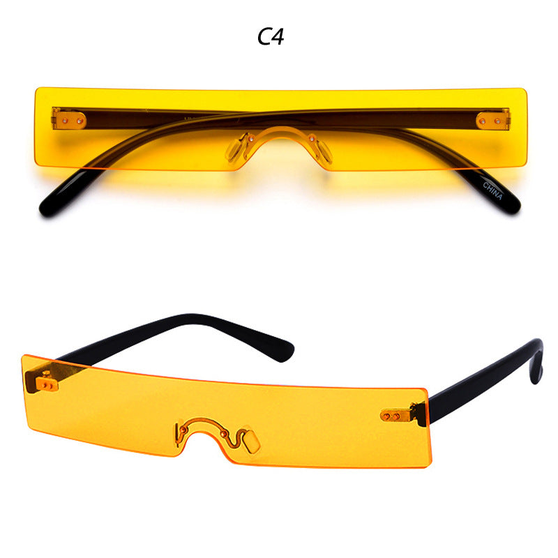 One-piece Square Small Frame Sunglasses