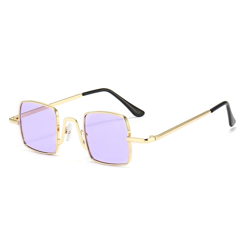 Retro Hip Hop Small Frame Square Douyin Online Influencer Street Shot Mini Glasses Funny Sunglasses Small Prince Glasses