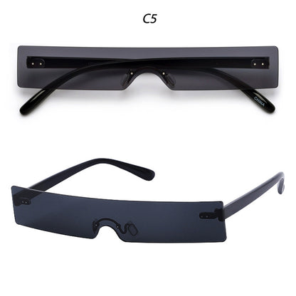 Fashion One-piece Square Small Frame Sunglasses